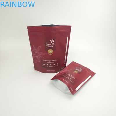 Stehen Sie oben Reißverschluss-Matt Food Grade Packing Coffee-Taschen-biologisch abbaubare Verpackenkaffee-Taschen mit kundengebundenem Logo
