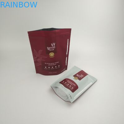 Stehen Sie oben Nahrungsmittelgrad-Verpackenkaffee-Taschen-biologisch abbaubaren kompostierbaren 250g Kaffee Bean Packaging Bags With Valve