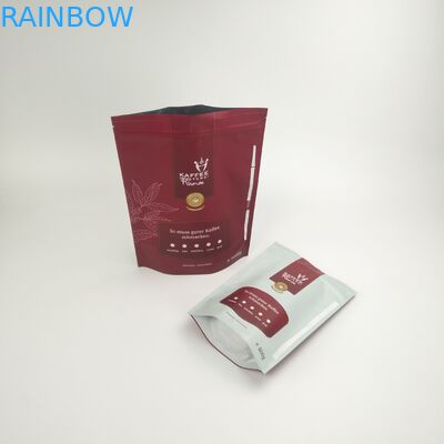 Stehen Sie oben Nahrungsmittelgrad-Verpackenkaffee-Taschen-biologisch abbaubaren kompostierbaren 250g Kaffee Bean Packaging Bags With Valve