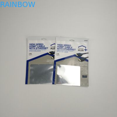 Das kundengebundene drei Seitensiegel-USB das Kabel-Verpacken sackt die Plastikbeutel ein, die drahtlose Kopfhörer mit Reißverschluss verpacken