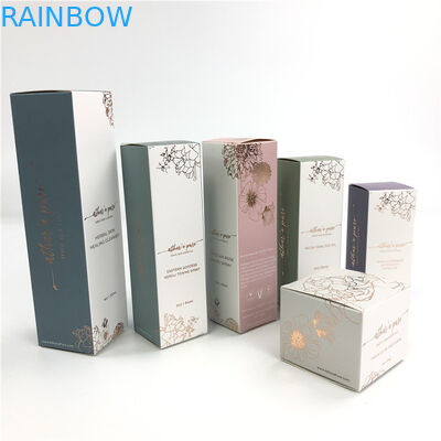 Weiße Pappsahnen kosmetisches heißes stempelndes Papierkasten-Gesicht das Verpacken