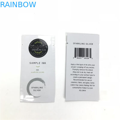 Kundengebundener kleiner Beispielwegwerfbeutel für Gesichtsseite des reiniger Augen-Serum-drei versiegelte Kissen für kosmetische Produkte