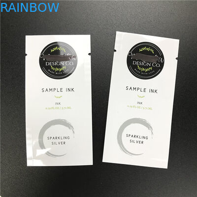 Kundengebundener kleiner Beispielwegwerfbeutel für Gesichtsseite des reiniger Augen-Serum-drei versiegelte Kissen für kosmetische Produkte