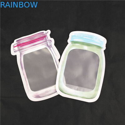 Kundengebundene wiederverwendbare spezielle geformt stehen oben Plastikbeutel für Nahrung Juice Milk Jelly Liquid