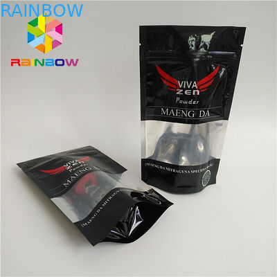 Kundenspezifischer geltender Matte Aluminum Foil Packaging Bags Plastik mit Reißverschluss bauscht sich mit Fenster