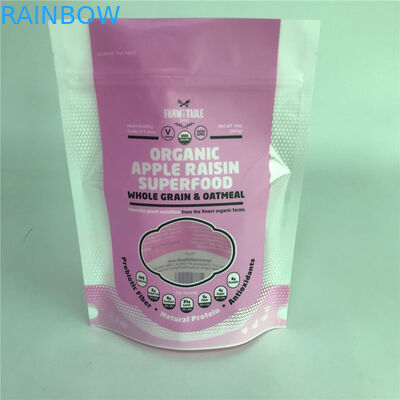 Glatter Oberflächen-Stand herauf Verpackentaschen fertigte Taschen mit Fenster für das Verpacken der Lebensmittel besonders an