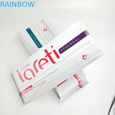 Kundenspezifisches wiederversiegelbares Matt Film Side Gusset Bag mit Aluminiumfolie-Ventil für Kaffee Bean Packaging Pouch