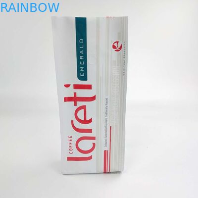 Kundenspezifisches wiederversiegelbares Matt Film Side Gusset Bag mit Aluminiumfolie-Ventil für Kaffee Bean Packaging Pouch