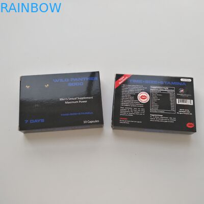 Gewohnheit druckte weiße Karten-Papier-Gesundheitswesen-Pillen-Verpackenkasten