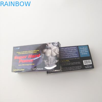 Gewohnheit druckte weiße Karten-Papier-Gesundheitswesen-Pillen-Verpackenkasten