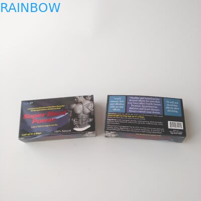 Gewohnheit druckte weiße Karten-Papier-Gesundheitswesen-Pillen-Verpackenkasten