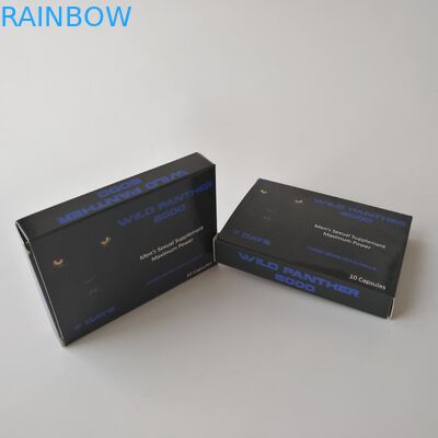 Gewohnheit druckte weiße Karten-Papier-Gesundheitswesen-Pillen-Verpackenkasten