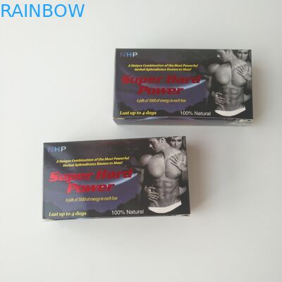 Gewohnheit druckte weiße Karten-Papier-Gesundheitswesen-Pillen-Verpackenkasten