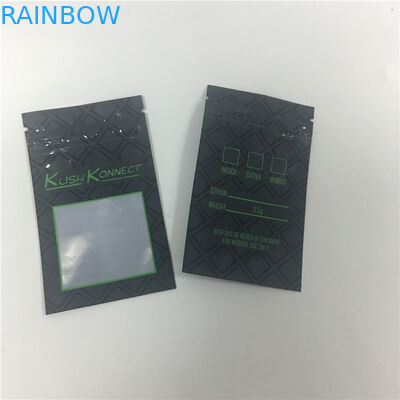 UVdruck KUSH PET verhindern Kinder an öffnenden Tabaktaschen mit Fenster