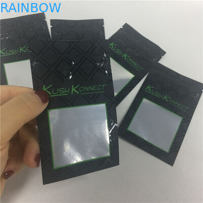 UVdruck KUSH PET verhindern Kinder an öffnenden Tabaktaschen mit Fenster