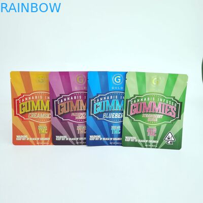 Digital, die drei drucken, die, Seite Beutel versiegelte, fertigten Schlauchbeutel mit Reißverschluss besonders an