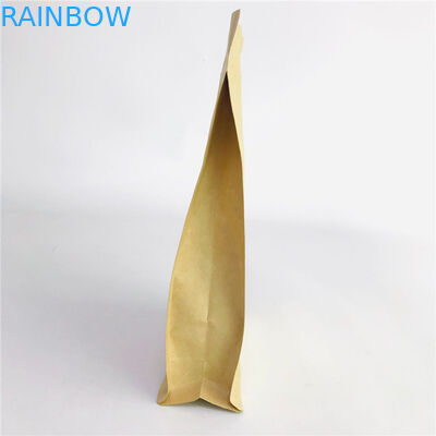 Kundenspezifische angenommen stehen oben umweltfreundliche Taschen, Kraftpapier, das Winkel des Leistungshebels mit Reißverschluss einsackt