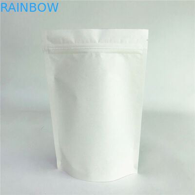 Digital, die weißes Kraftpapier-biologisch abbaubare Taschen mit Reißverschluss drucken