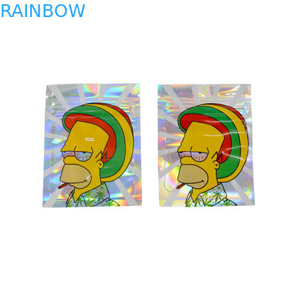 Ganz eigenhändig geschriebe Tasche für CBD säubert gummiartige Süßigkeits-Bärn-Plastik-Reißverschluss-Taschen-Aroma-Herb Flower Dry Tobacco Retail-Tasche