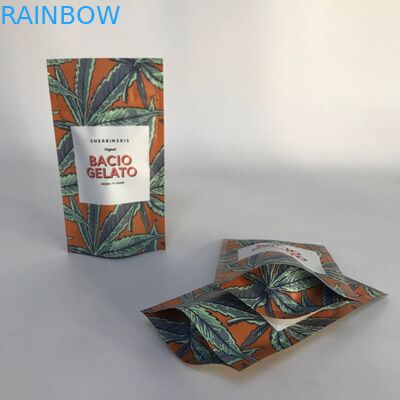 Kundenspezifischer geltender Matte Aluminum Foil Stand herauf Verpackentaschen Cannabsis