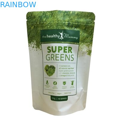 Das Tee-Verpacken sackt Reißverschluss-Heißsiegel-kundenspezifische Aluminiumfolie-leere Plastikteebeutel ein