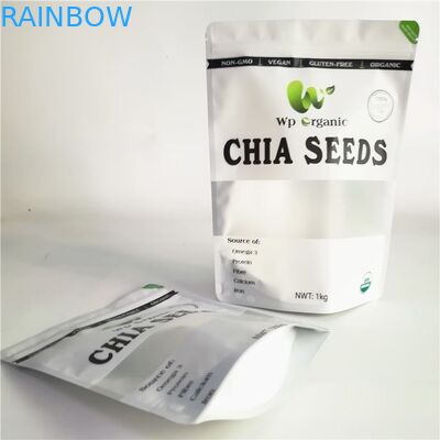 Digital, die transparente flache Beutel drucken, machen Verschluss besonders anfertigten Plastiktaschen Reißverschluss zu