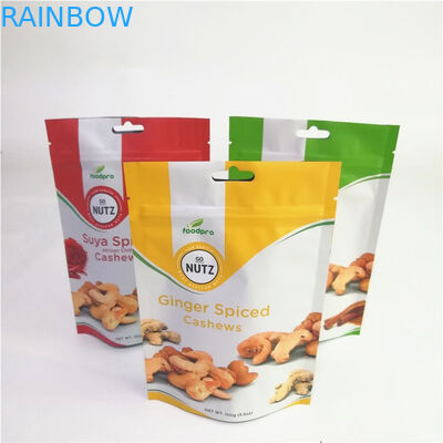 Matte Aluminum Foil Custom Accepted stehen oben Beutel mit Reißverschluss