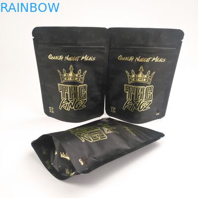 Digital, die den trockenen Blumen-Hanf des Geruch-Beweis-3.5g verpackt Film-Taschen der Plastik-Folien-Taschen-leichten Berührung drucken