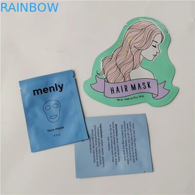 Blaue cosmtic Verpackenmatttaschen fertigten flache Folienkissen besonders an