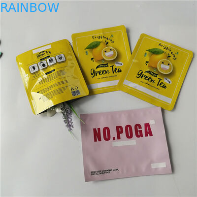 Blaue cosmtic Verpackenmatttaschen fertigten flache Folienkissen besonders an