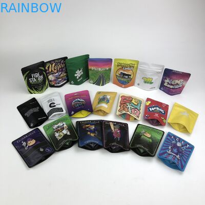 Geruch-Beweis-Plätzchen 100micron VMPET sacken 3.5g 7g 14g Cannabies Plastik ein