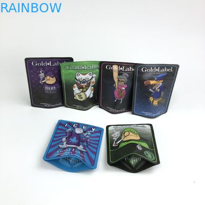 Geruch-Beweis-Plätzchen 100micron VMPET sacken 3.5g 7g 14g Cannabies Plastik ein