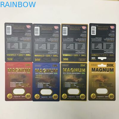 Kundengebundenes das vier Farbmagnum-Papier kardiert Papierkästen für das Pillen-Kapsel-Verpacken