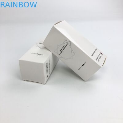 Kundenspezifische heiße stempelnde weiße Großhandelspappe Matt Film Withs 350g für das kosmetische Beispielnahrungsmittelwimper-Papier-Kasten-Verpacken