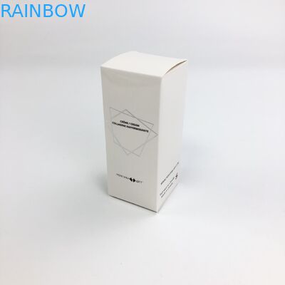 Kundenspezifische heiße stempelnde weiße Großhandelspappe Matt Film Withs 350g für das kosmetische Beispielnahrungsmittelwimper-Papier-Kasten-Verpacken