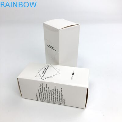 Kundenspezifische heiße stempelnde weiße Großhandelspappe Matt Film Withs 350g für das kosmetische Beispielnahrungsmittelwimper-Papier-Kasten-Verpacken