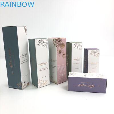 Kundenspezifische glatte UV-Stärke-weiße Pappe Matt Film Withs 400g für kosmetische Probe Argan Oil Paper Box Packaging