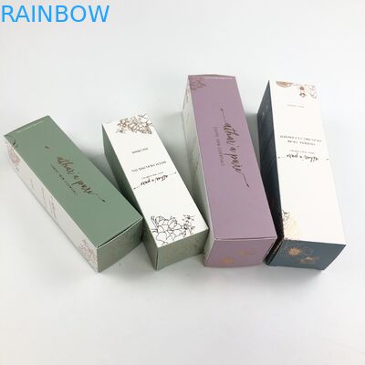 Kundenspezifische glatte UV-Stärke-weiße Pappe Matt Film Withs 400g für kosmetische Probe Argan Oil Paper Box Packaging