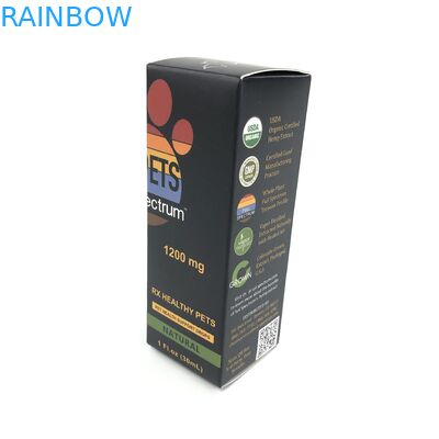 Kundenspezifischer glatter Film mit weißer Pappe der Stärke-400g für Medizin Spary füllt das Schmuck Papier-Kasten-Verpacken ab