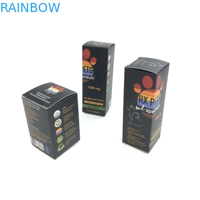 Kundenspezifischer glatter Film mit weißer Pappe der Stärke-400g für Medizin Spary füllt das Schmuck Papier-Kasten-Verpacken ab