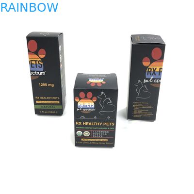 Kundenspezifischer glatter Film mit weißer Pappe der Stärke-400g für Medizin Spary füllt das Schmuck Papier-Kasten-Verpacken ab