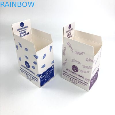 Kundenspezifische Matt Film UV geprägt mit Stärke-weißer Pappe 400g 350g für Flaschen 30ml 60ml zeigen das Papierkasten-Verpacken an