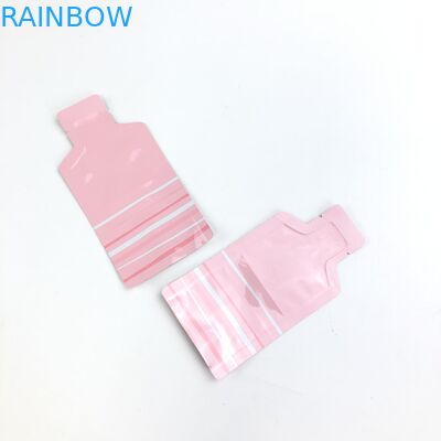 Kundenspezifisches rosa Logo Size Resealable With Transparent Fenster Soems für die trockenen Frucht-Nüsse, die Beutel verpacken