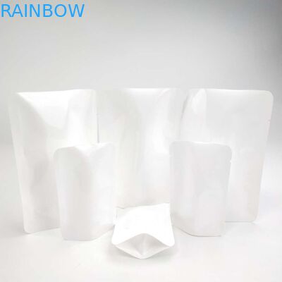 Kundenspezifischer wiederversiegelbarer Heißsiegel KEIN Reißverschluss Doypack versiegeln Beutel-Stand herauf Beutel-Blumensamen weiße PET NY materielle Verpackentasche wieder