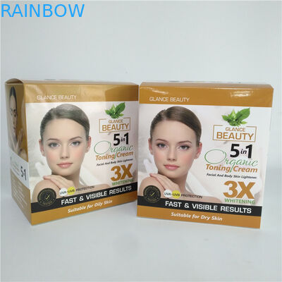 Kundenspezifische Druckpappgesichtsbehandlungs-Creme, die kosmetischen Papierkasten Skincare für Waschmittel verpackt