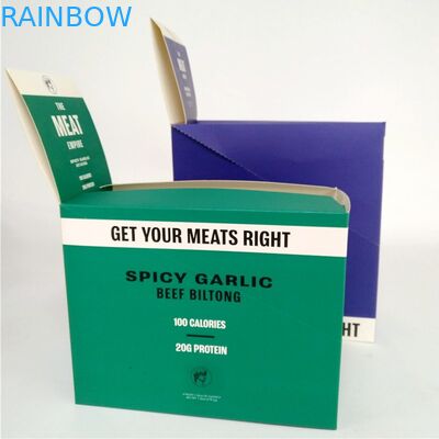 Kundenspezifische Druckrindfleisch-Biltongue-Sammlungs-Papier-Kasten-Kuchen-Schokolade Wellpappen-Schaukartons