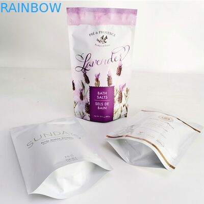 Soem stehen oben Aluminium-Doypack-Goldfolie bewirken Kunststoffgehäuse-Taschen für Badesalz und Kräuter