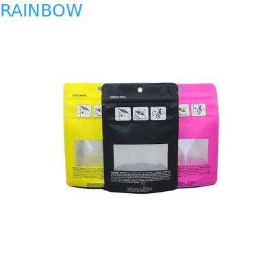 Beutel mit Reißverschluss 200mic dreifache Süßigkeits-Plastik des Reißverschluss-CBD