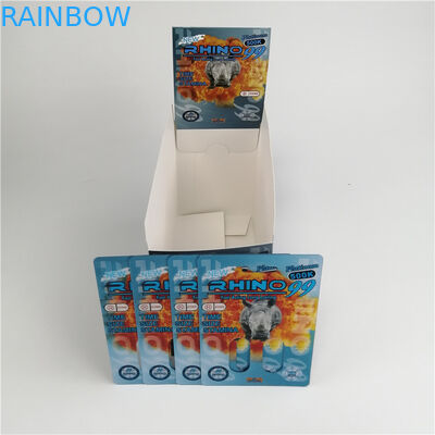 Kundenspezifische leere Blasen-Plastikkarten-Mannesverbesserungs-Kapsel-Verpacken Kapsel Pillls 3d