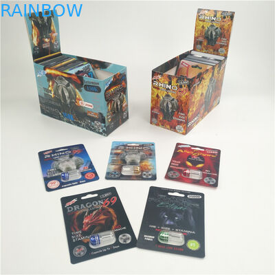 Blasen-Karte CMYK des Kapsel-Nashorn-7 3D 50000 200mic 3D